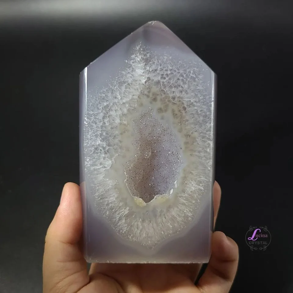 白水晶瑪瑙聚寶盆